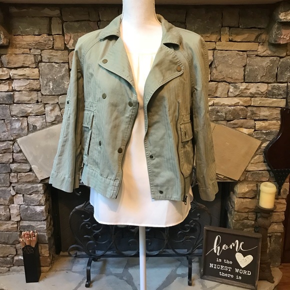 Ann Taylor LOFT Petite Moto Jacket Small - Picture 2 of 7